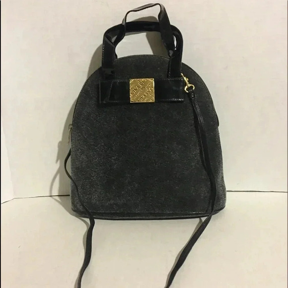 Nina ricci grey pony fur / leather satchel bag - Picture 1 of 8